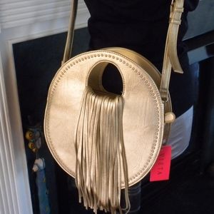 Round Handbag Small 12" Diameter Gold